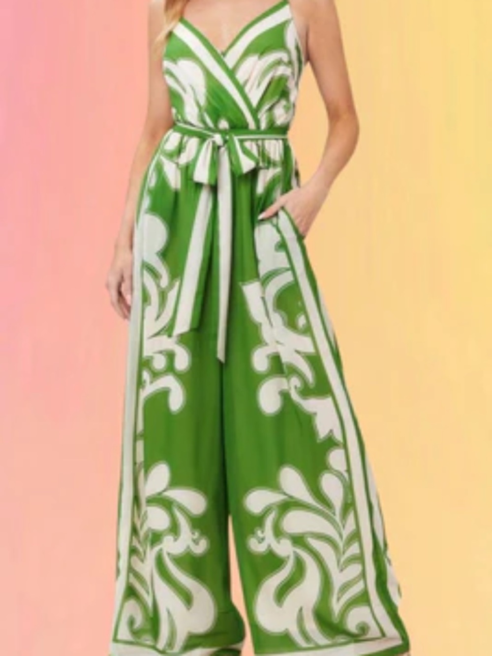 Fresh Summer Greens Jumpsuit